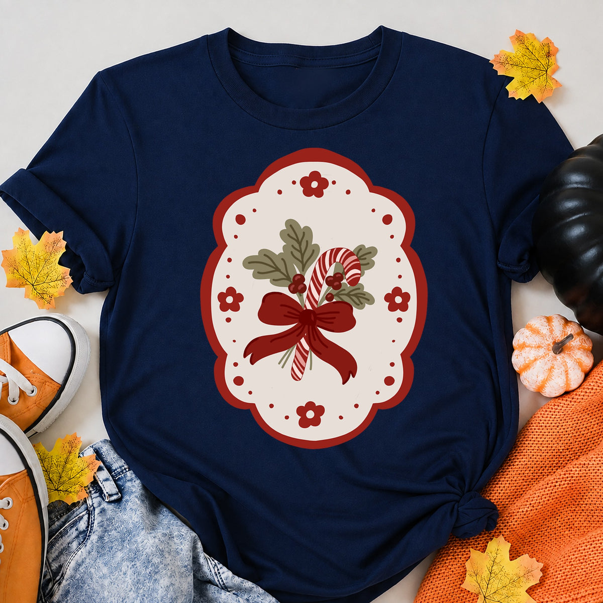 Christmas Candy Cane T-Shirt - product view 8