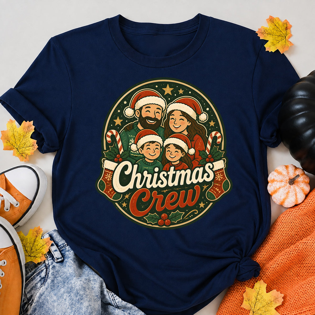 Christmas Crew Christmas Family T-Shirt - product view 8