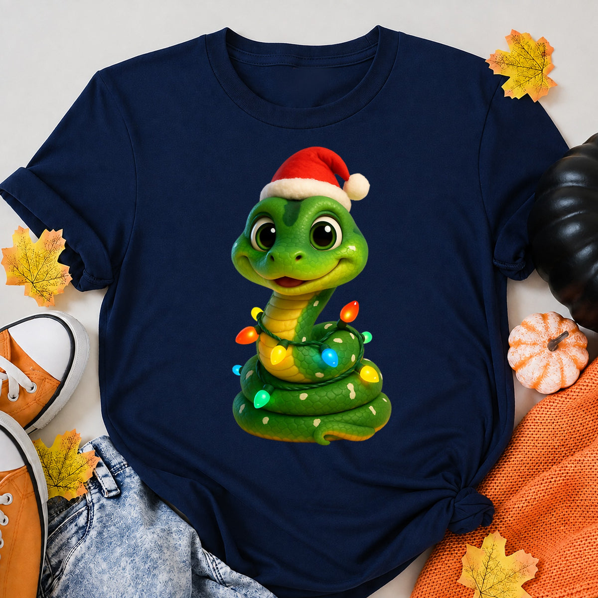 Christmas Emerald Tree Boa T-Shirt - product view 8