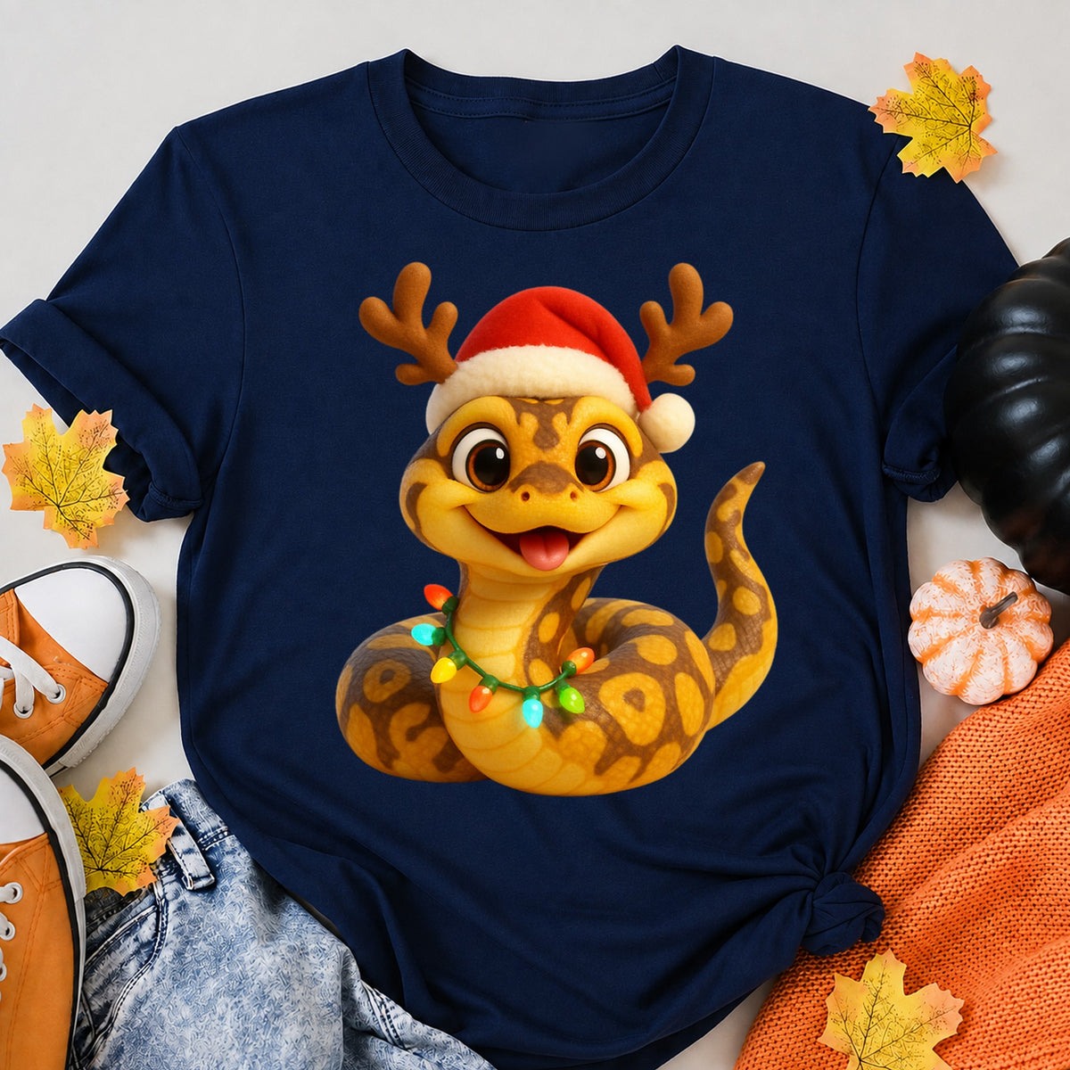 Christmas Enchi Ball Python T-Shirt - product view 8