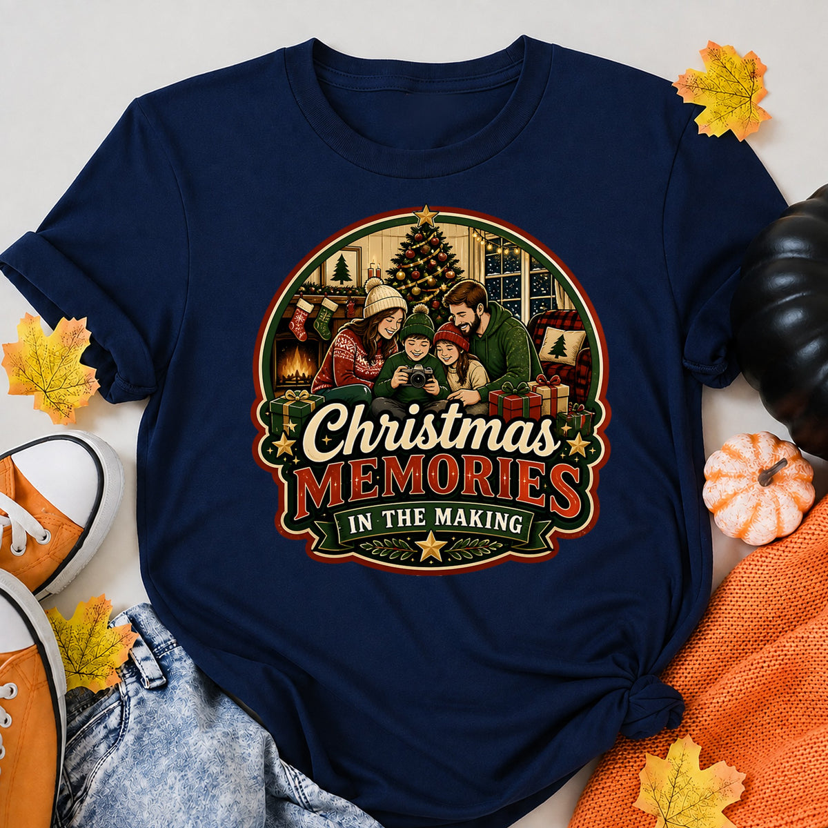 Christmas Memories In The Making Christmas Family T-Shirt - product view 8
