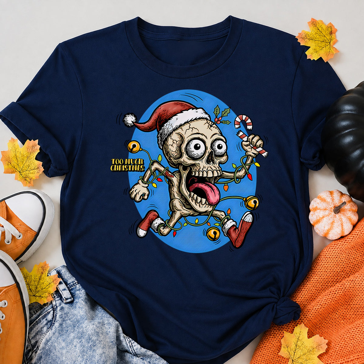 Christmas Skeleton T-Shirt - product view 8