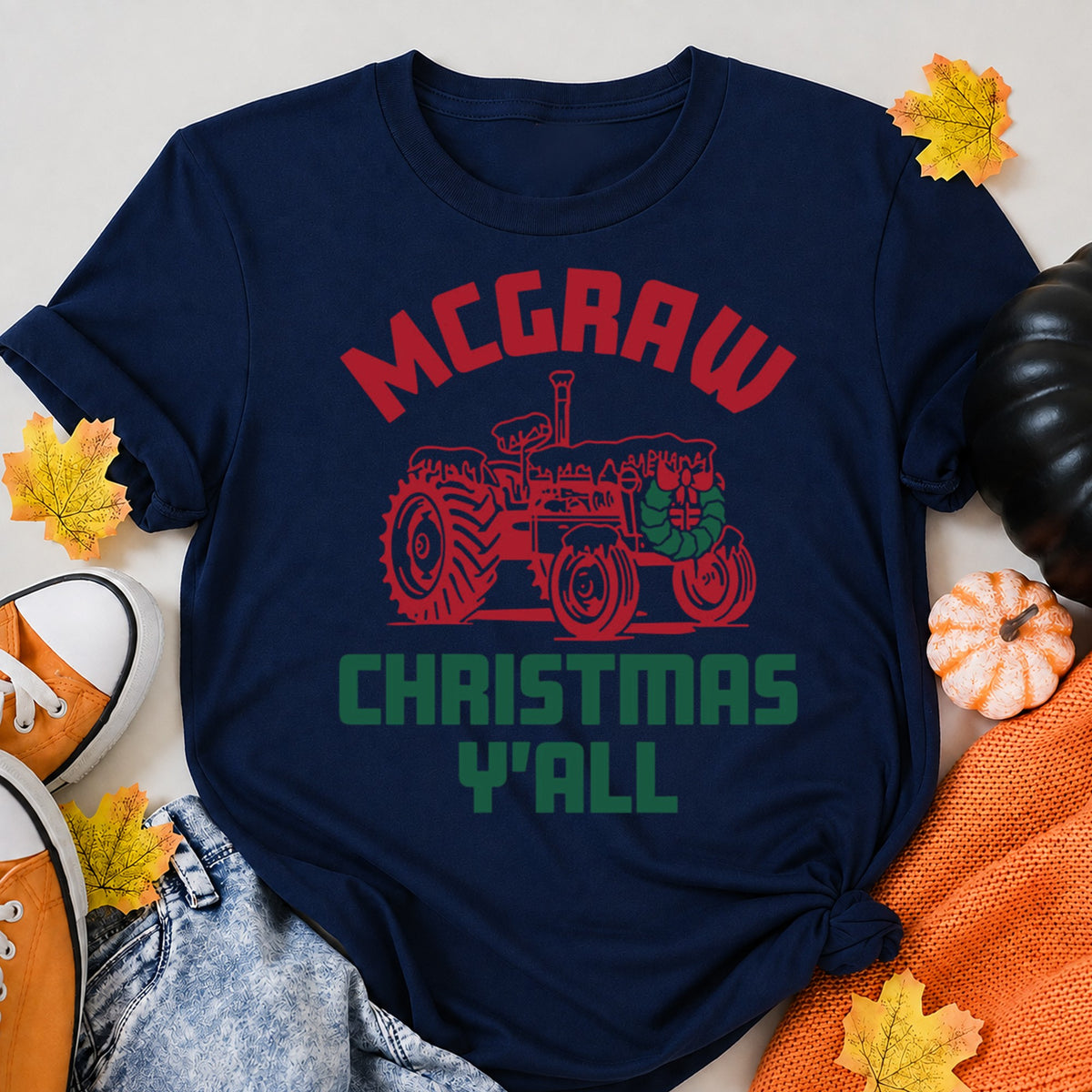 Mcgraw Christmas Y'All T-Shirt - product view 8