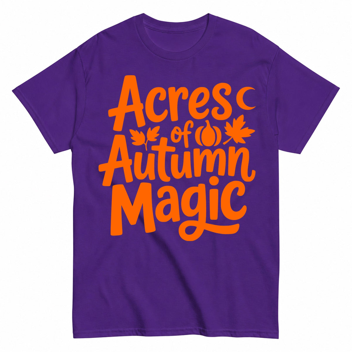 Acres Of Autumn Magic Halloween Shirt in Blue – product view