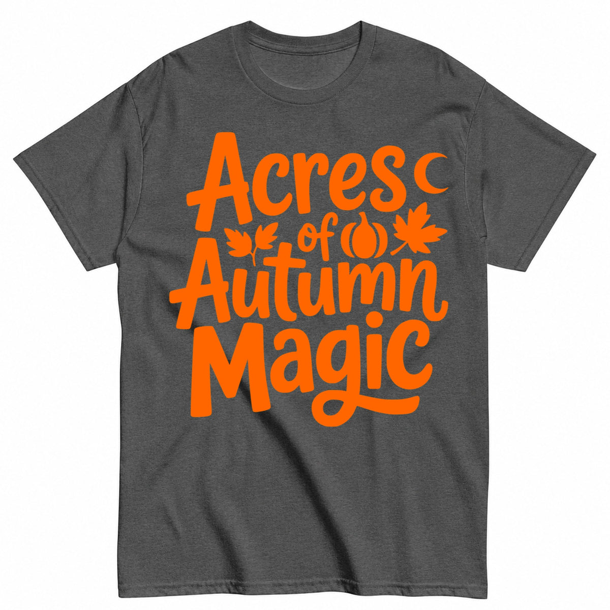 Acres Of Autumn Magic Halloween Shirt in Grey – product view