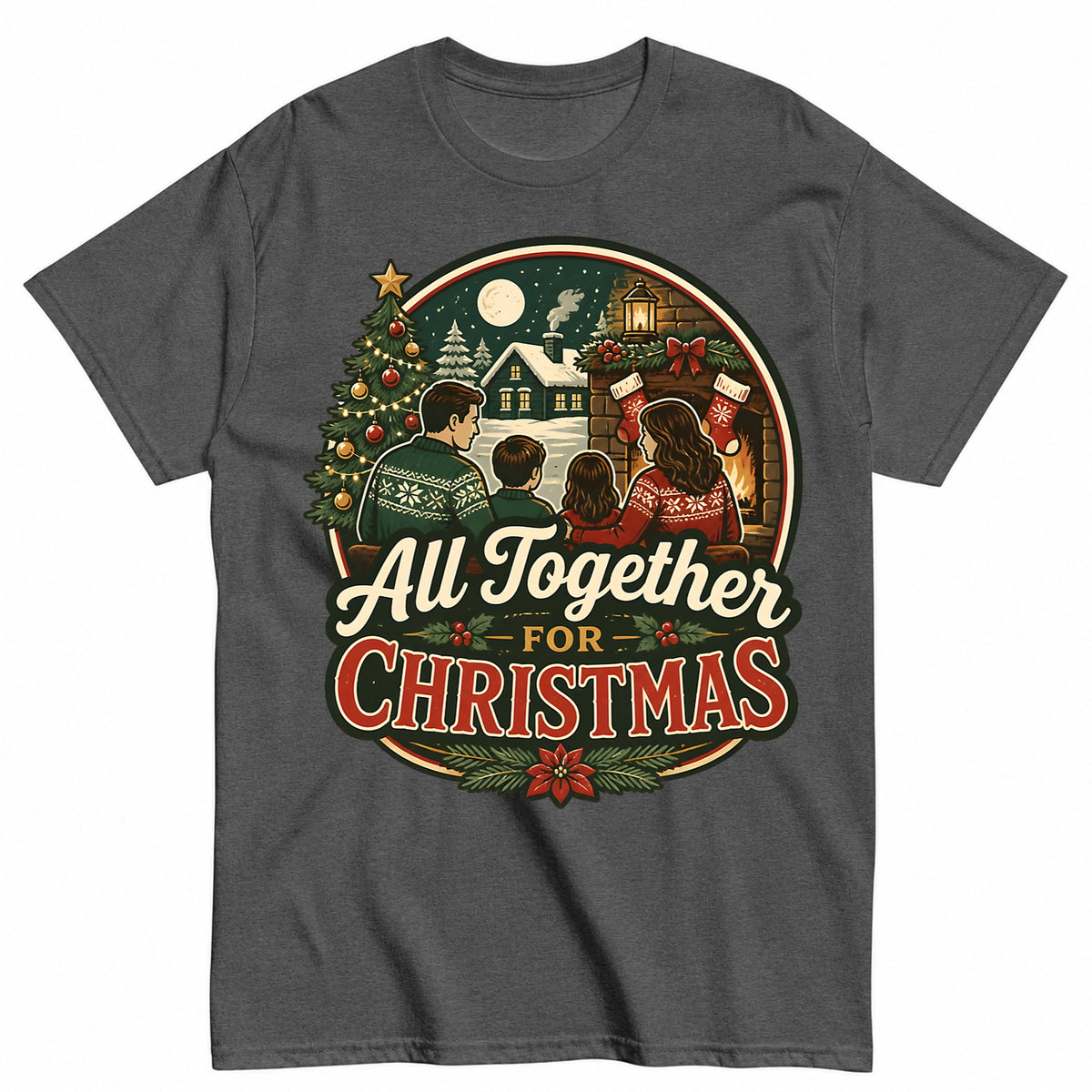 All Together For Christmas Family T-Shirt - product view 3