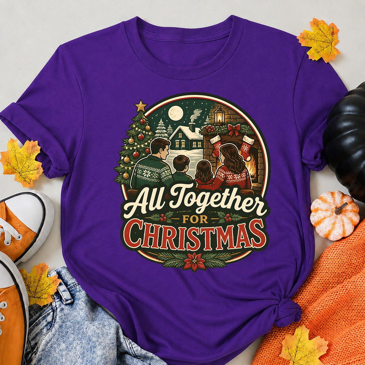 All Together For Christmas Family T-Shirt - product view 6