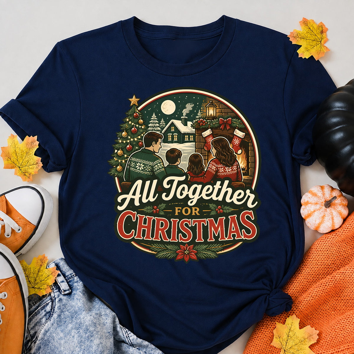 All Together For Christmas Family T-Shirt - product view 8