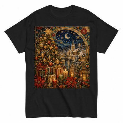 Alpine Christmas Glow A Golden Winter Village T-Shirt - product view 1
