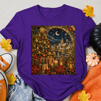 Alpine Christmas Glow A Golden Winter Village T-Shirt - product view 6