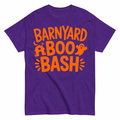 Barnyard Boo Bash Halloween Shirt in Blue – product view