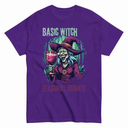 Basic Witch Halloween Shirt in Blue – product view