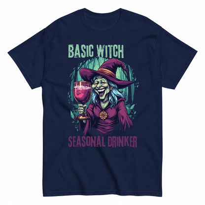 Basic Witch Halloween Shirt in Navy – product view