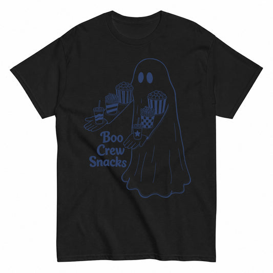Boo Crew Snacks Halloween Shirt in Black – product view