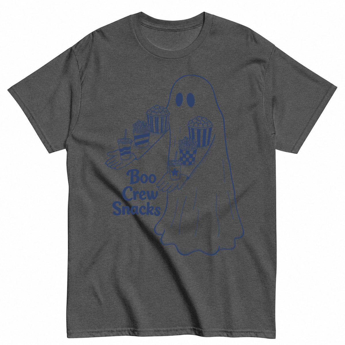 Boo Crew Snacks Halloween Shirt in Grey – product view