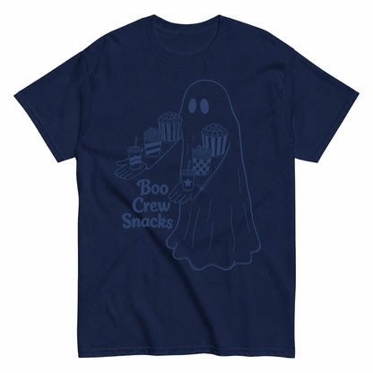 Boo Crew Snacks Halloween Shirt in Navy – product view