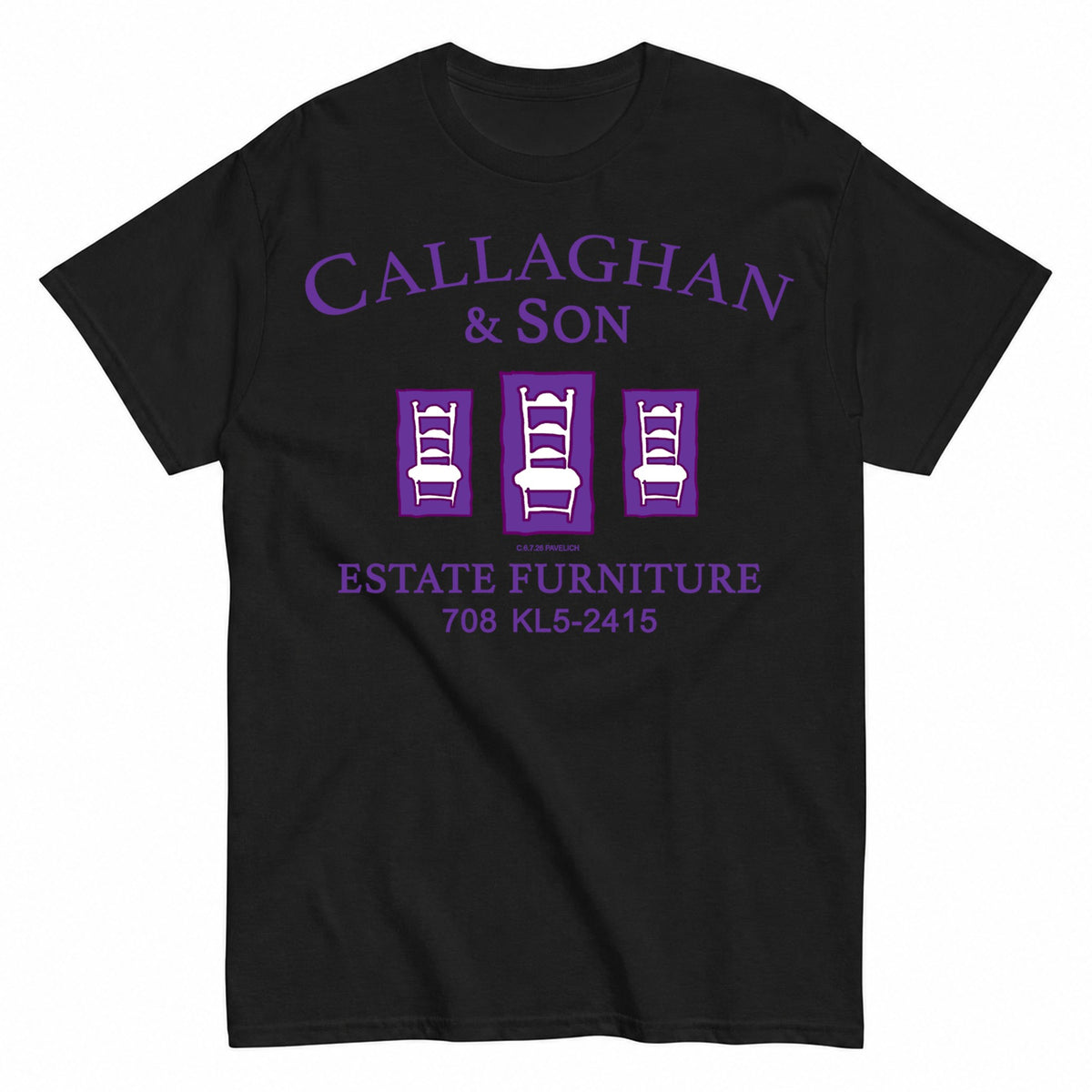 Callaghan And Son Purple Christmas T-Shirt - product view 1