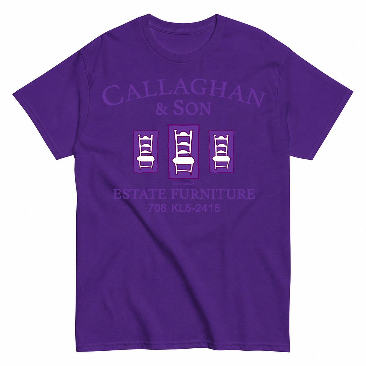 Callaghan And Son Purple Christmas T-Shirt - product view 2