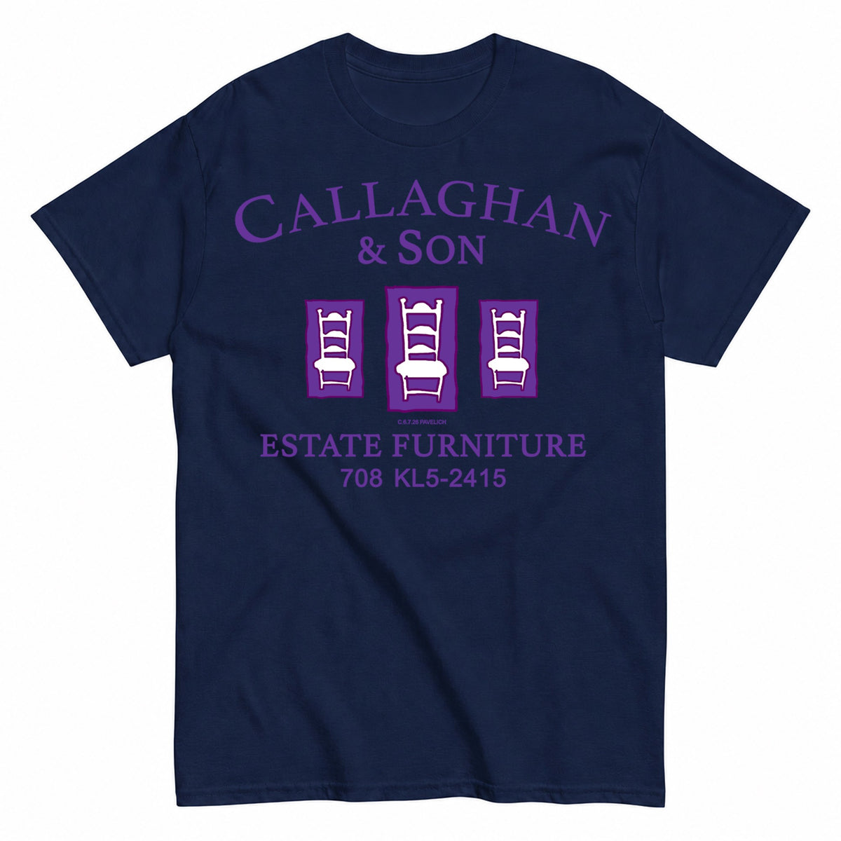 Callaghan And Son Purple Christmas T-Shirt - product view 4