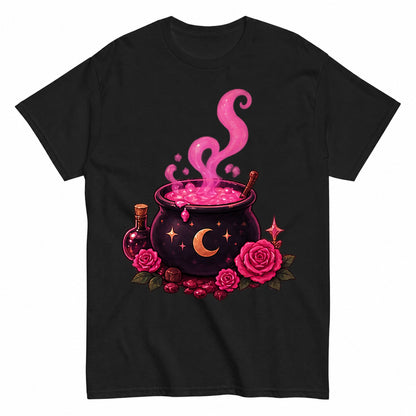 Cauldron Halloween Shirt in Black – product view