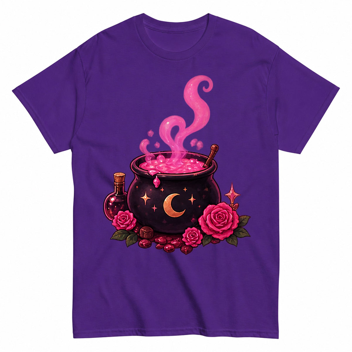 Cauldron Halloween Shirt in Blue – product view