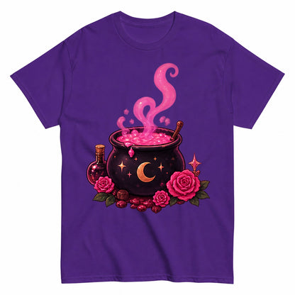 Cauldron Halloween Shirt in Blue – product view