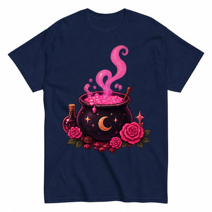 Cauldron Halloween Shirt in Navy – product view