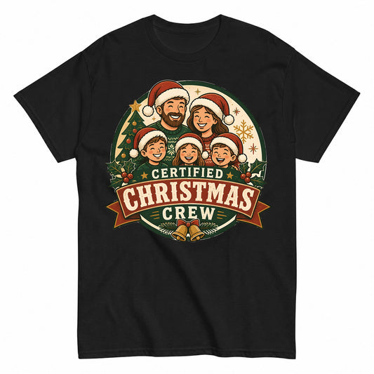 Certified Christmas Crew Christmas Family T-Shirt - product view 1