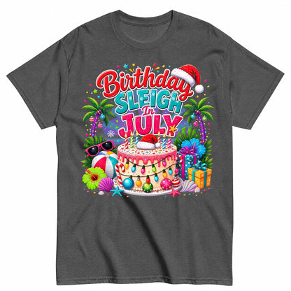 Christmas Birthday In July Tropical Celebration T-Shirt - product view 3