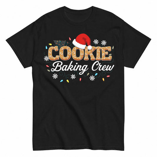 Christmas Cookie Baking Crew Santa Lights T-Shirt - product view 1