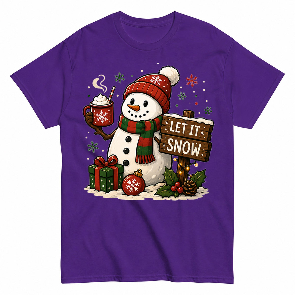 Christmas Snowman T-Shirt - product view 2