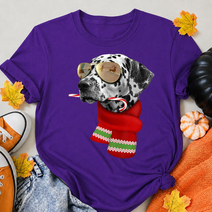 Dalmatian Christmas Dog Lover Holiday T-Shirt - product view 6