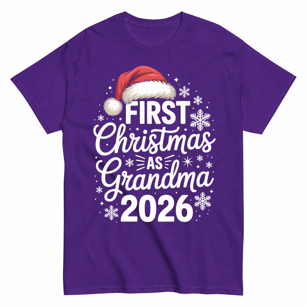 First Christmas As Grandma 2026 T-Shirt - product view 2