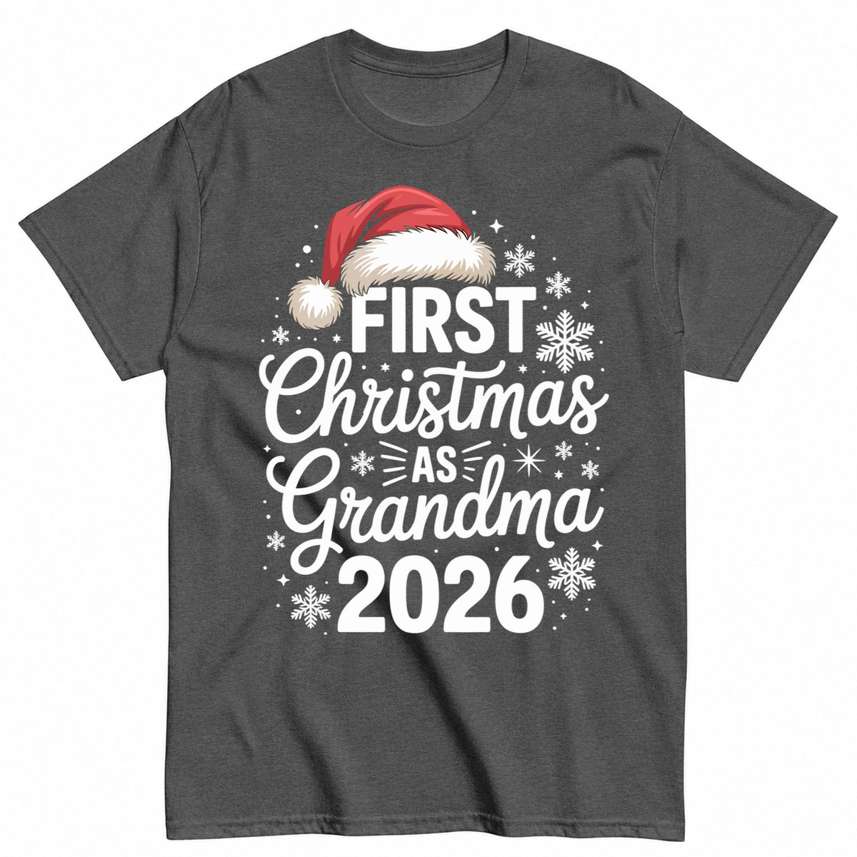 First Christmas As Grandma 2026 T-Shirt - product view 3