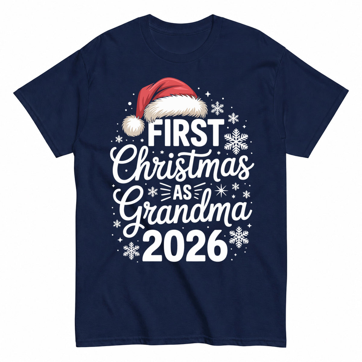 First Christmas As Grandma 2026 T-Shirt - product view 4