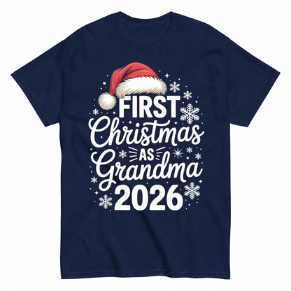 First Christmas As Grandma 2026 T-Shirt - product view 4