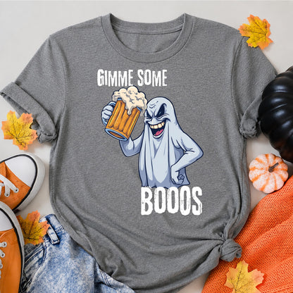 Ghost Jokes Halloween Shirt in Grey – alternate view