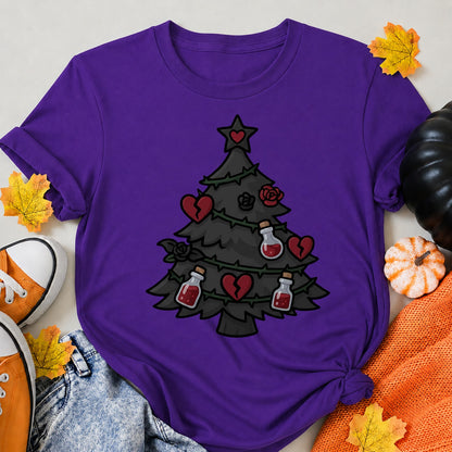 Gothic Christmas Tree T-Shirt - product view 6