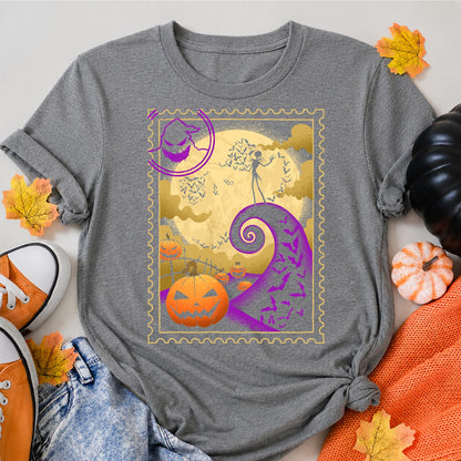 Halloween Postage Halloween Shirt in Grey – alternate view