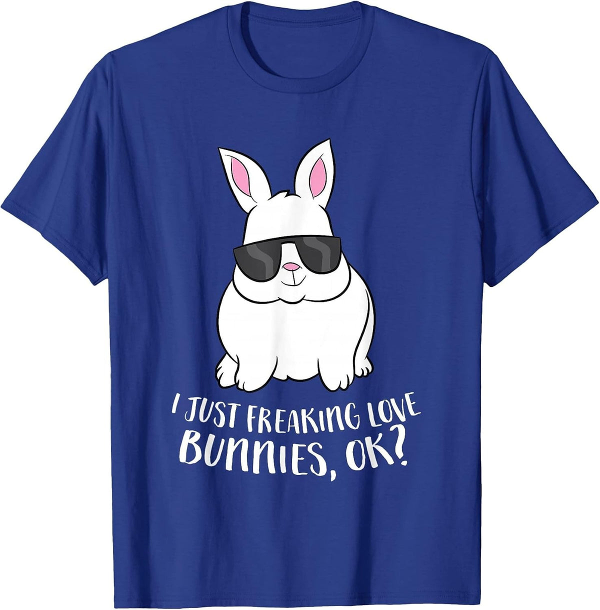 KAVENRO Bunny Attitude blue graphic T-shirt with playful bunny design