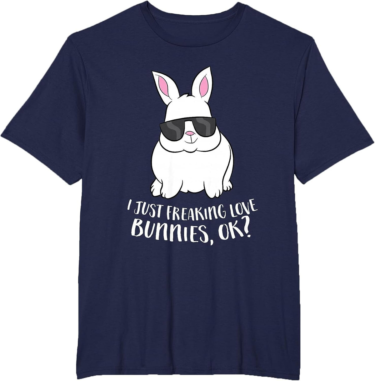 KAVENRO Bunny Attitude navy graphic T-shirt with playful bunny design