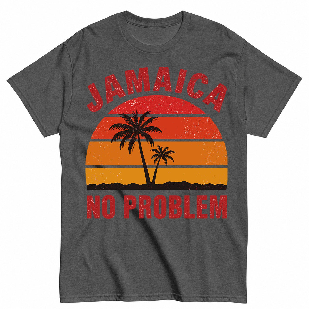 Jamaica No Problem Halloween Shirt in Grey – product view