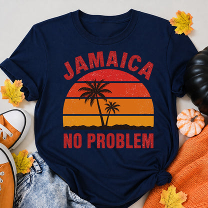 Jamaica No Problem Halloween Shirt in Navy – alternate view