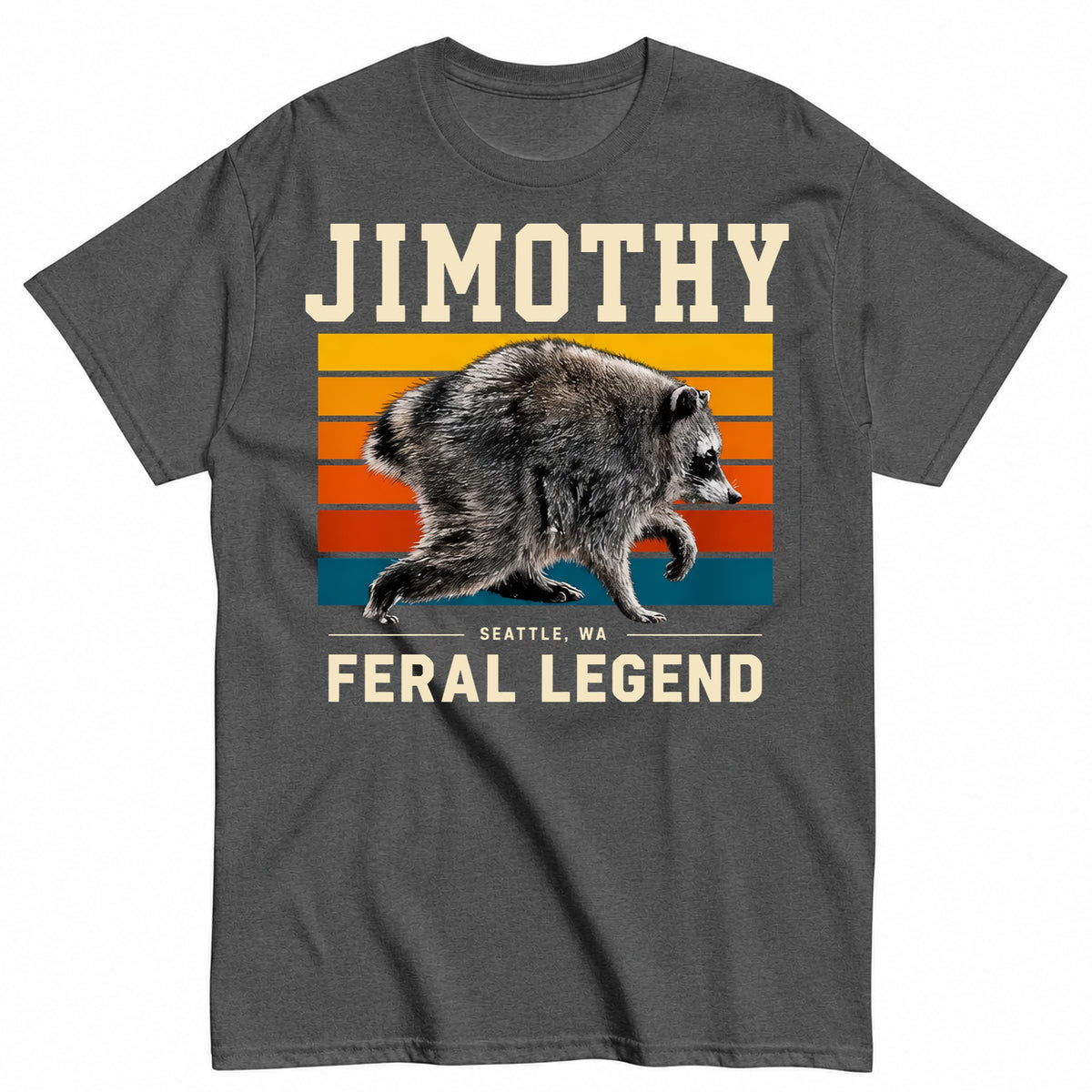 Jimothy Raccoon Seattle Feral Legend Meme T-Shirt