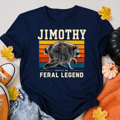 Jimothy Raccoon Seattle Feral Legend Meme T-Shirt