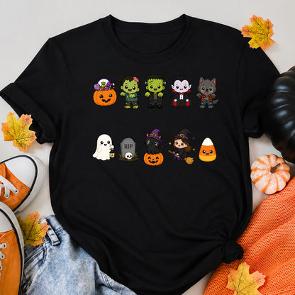Kawaii Halloween Pack Halloween Shirt in Black – alternate view