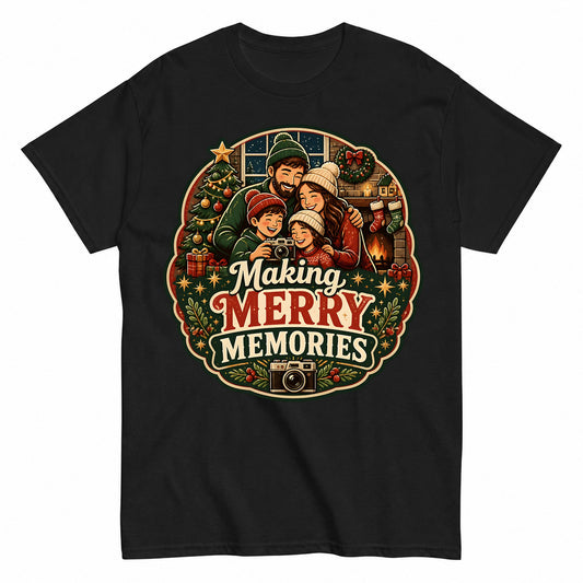 Making Merry Memories Christmas Family T-Shirt - product view 1