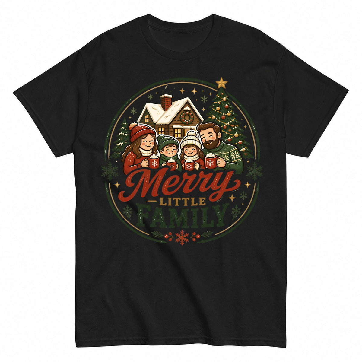 Merry Little Christmas Family Christmas Family T-Shirt - product view 1