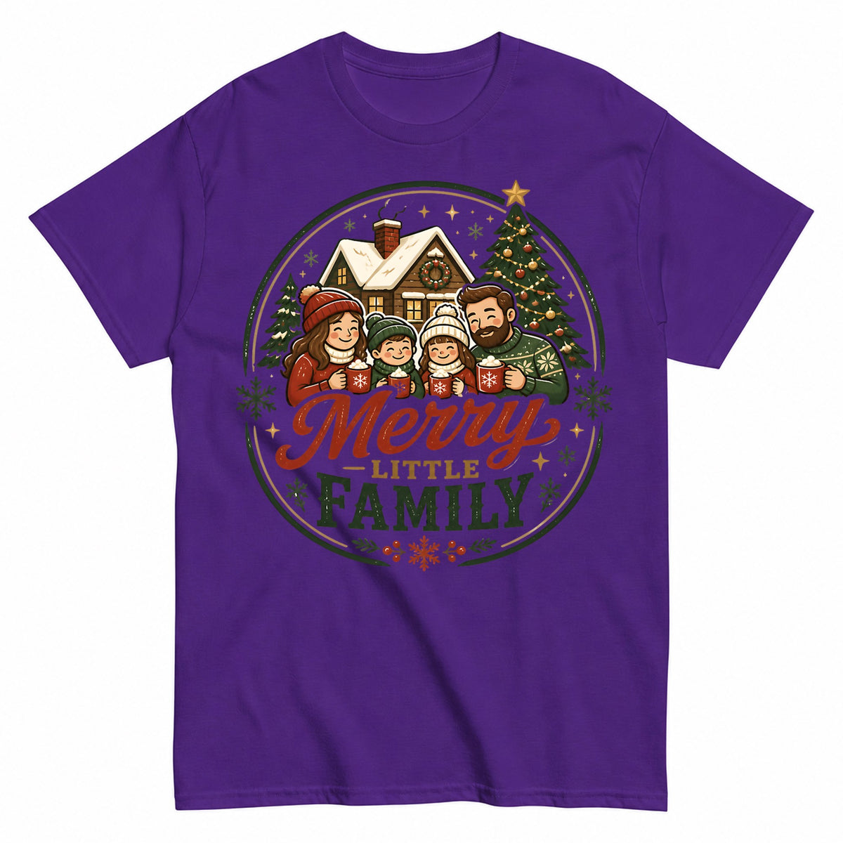 Merry Little Christmas Family Christmas Family T-Shirt - product view 2