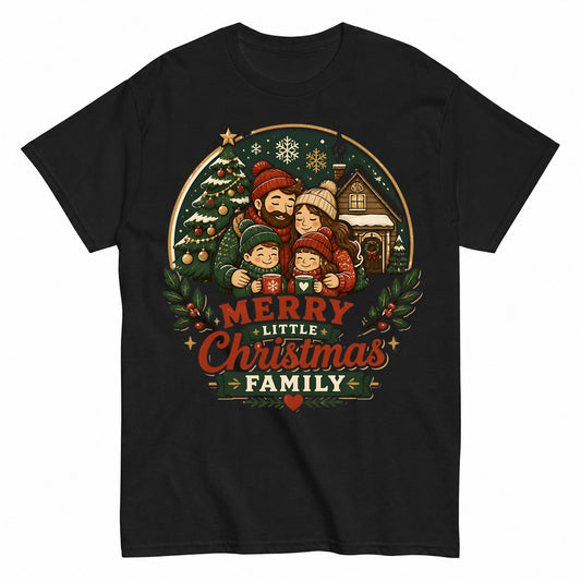 Merry Little Family Christmas T-Shirt - product view 1
